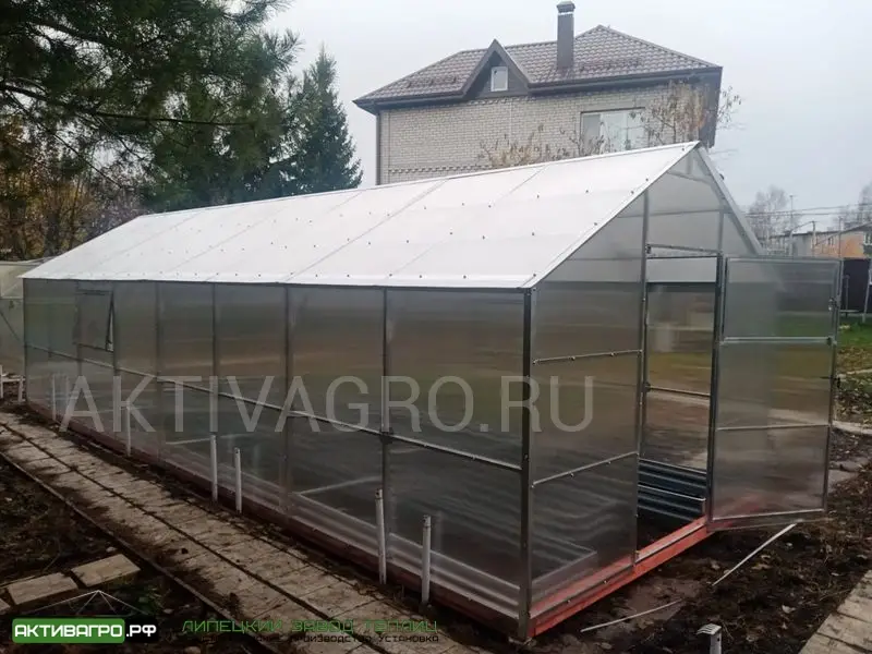 Теплица Ударница Англичанка, ширина 3 м, труба 40х20 Теплица Ударница Англичанка, ширина 3 м, труба 40х20