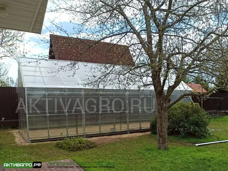 Теплица Ударница Англичанка, ширина 4 м, труба 40х20 + 20х20 Теплица Ударница Англичанка, ширина 4 м, труба 40х20 + 20х20